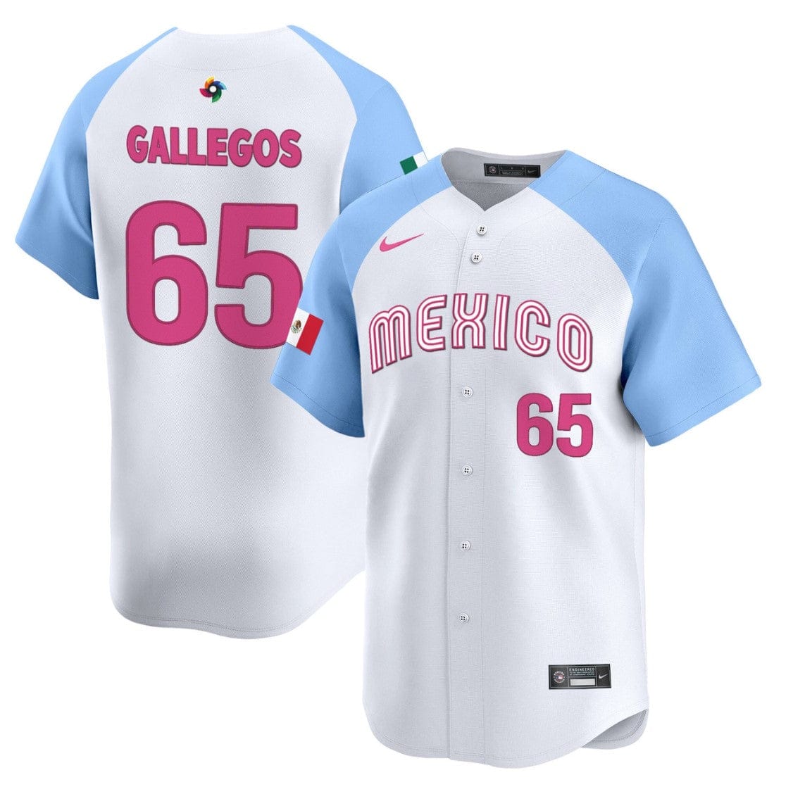 Giovanny Gallegos Jersey #65 Projected Team Mexico World Baseball Classic 2023 Style 2026 Roster