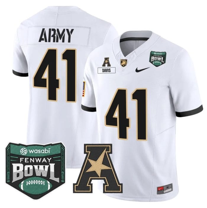 Glenn Davis Jersey #41 Army Black Knights 2025 Fenway Bowl Stitched - Image 5