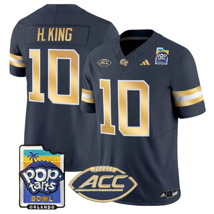 Haynes King Jersey #10 Georgia Tech Jackets Pop-Tarts Bowl Stitched - Image 4