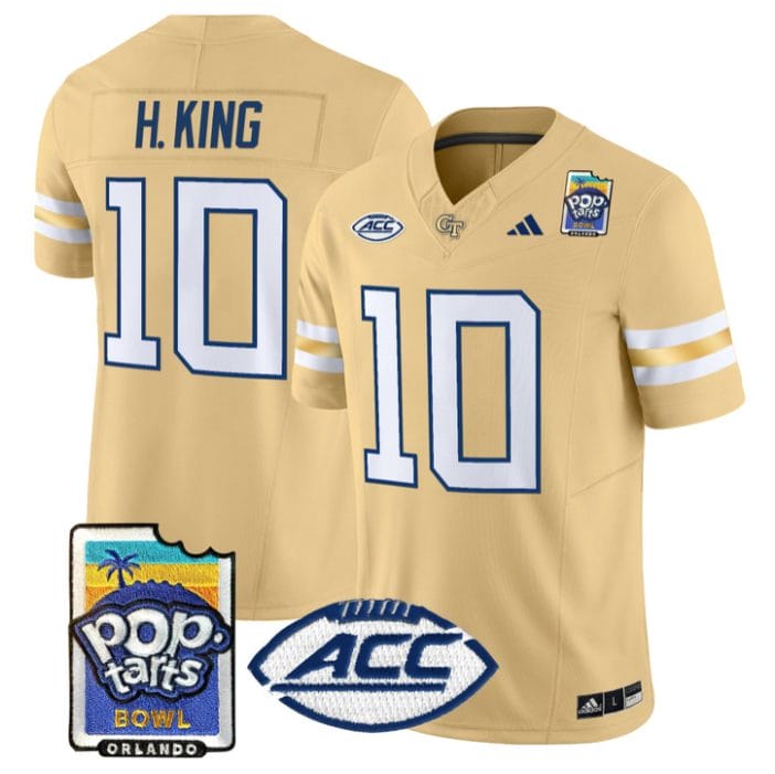 Alternative view of Haynes King Jersey #10 Georgia Tech Jackets Pop-Tarts Bowl Stitched