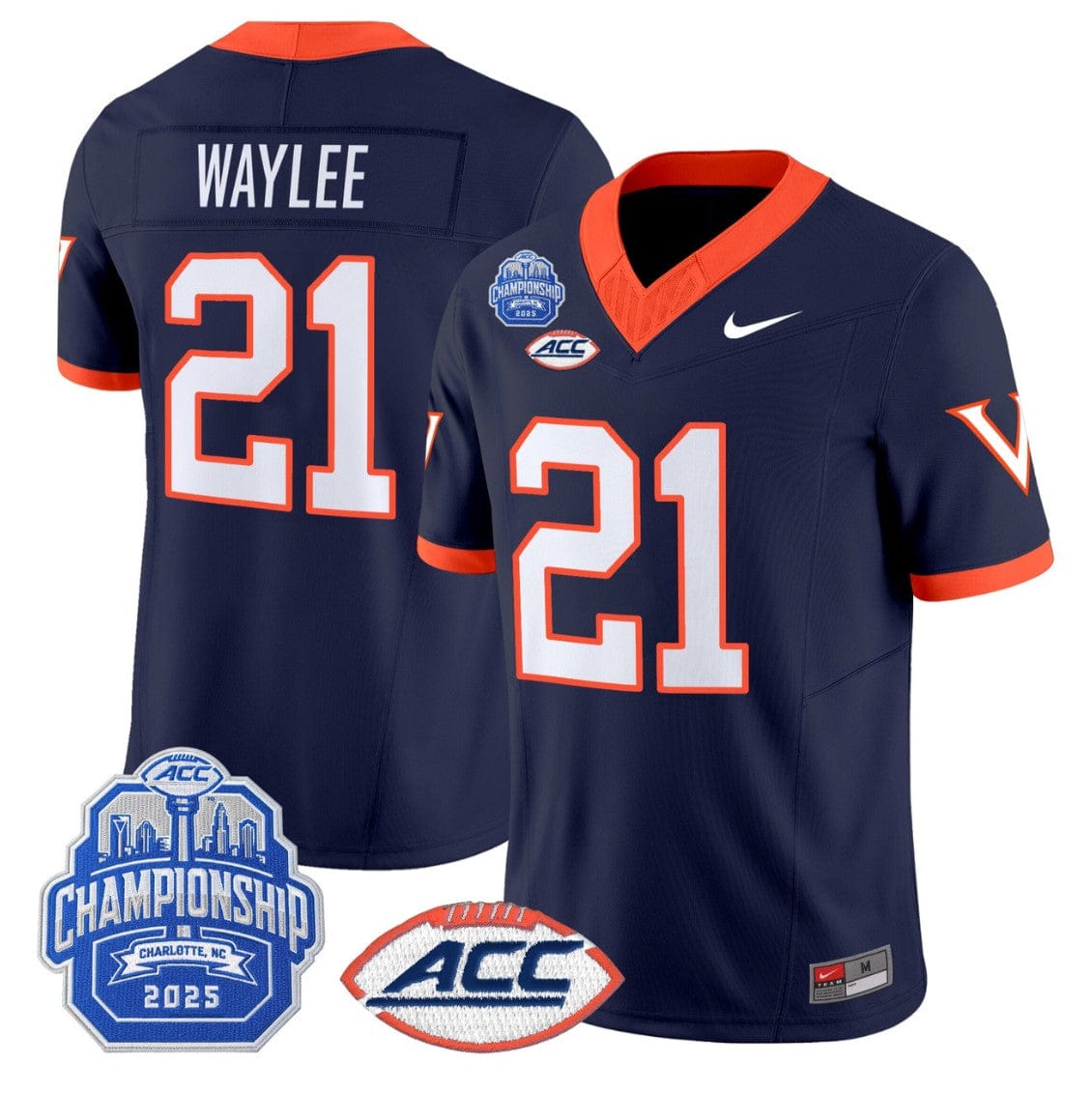 Harrison Waylee Jersey #21 Virginia 1995 Throwbacks 2025 ACC Championship - Image 4