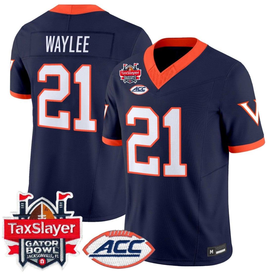 Harrison Waylee Jersey #21 Virginia Cavaliers 1995 Throwbacks Gator Bowl Stitched