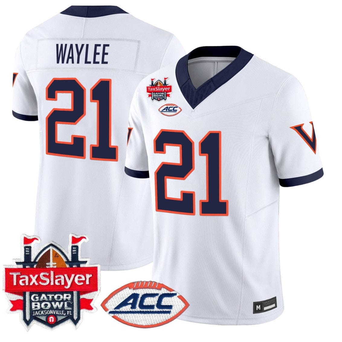 Harrison Waylee Jersey #21 Virginia Cavaliers 1995 Throwbacks Gator Bowl Stitched - Image 4