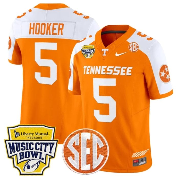 Hendon Hooker Jersey #5 Tennessee Vols 2025 Music City Bowl Stitched - Image 3