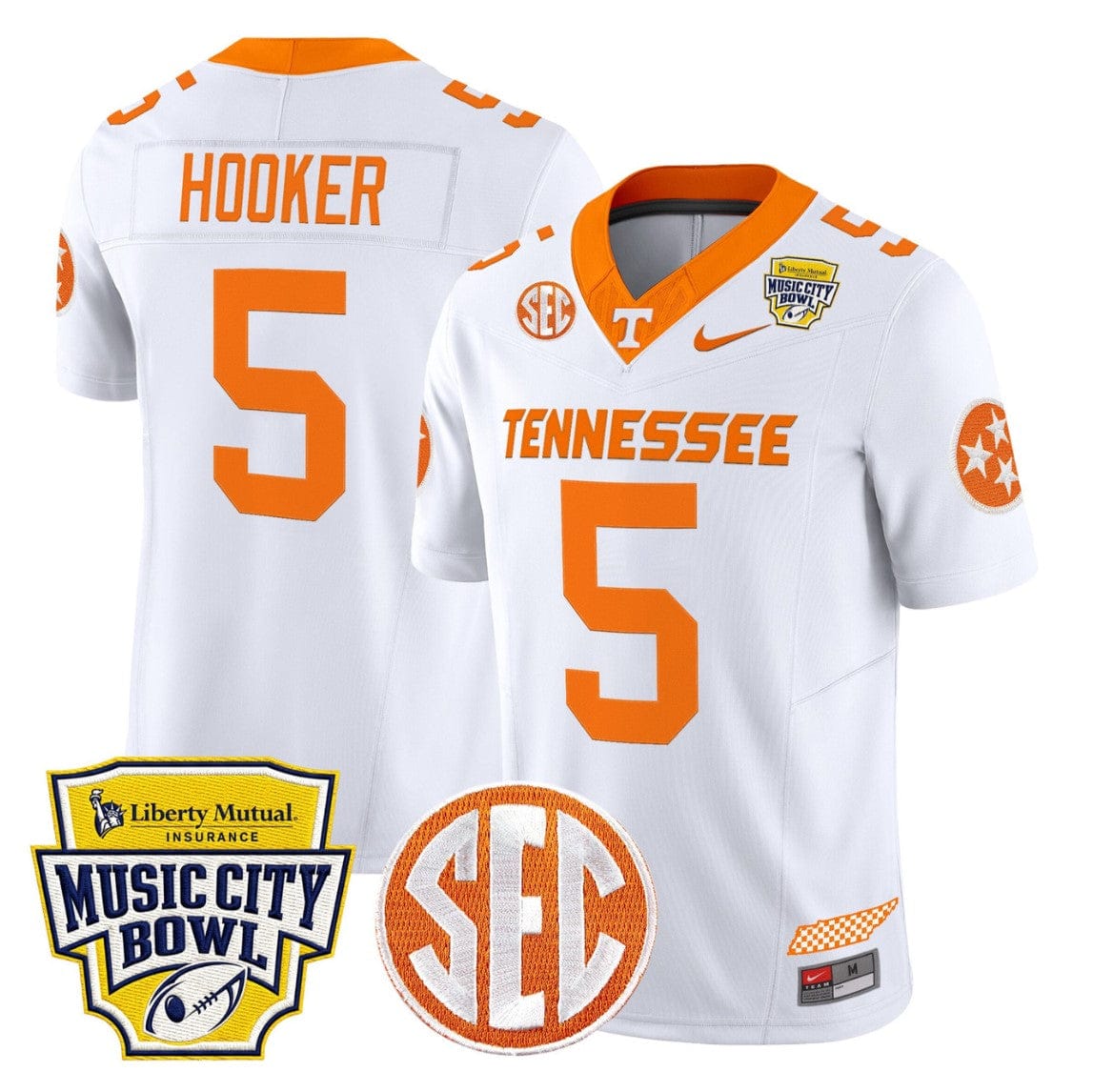 Hendon Hooker Jersey #5 Tennessee Vols 2025 Music City Bowl Stitched - Image 5