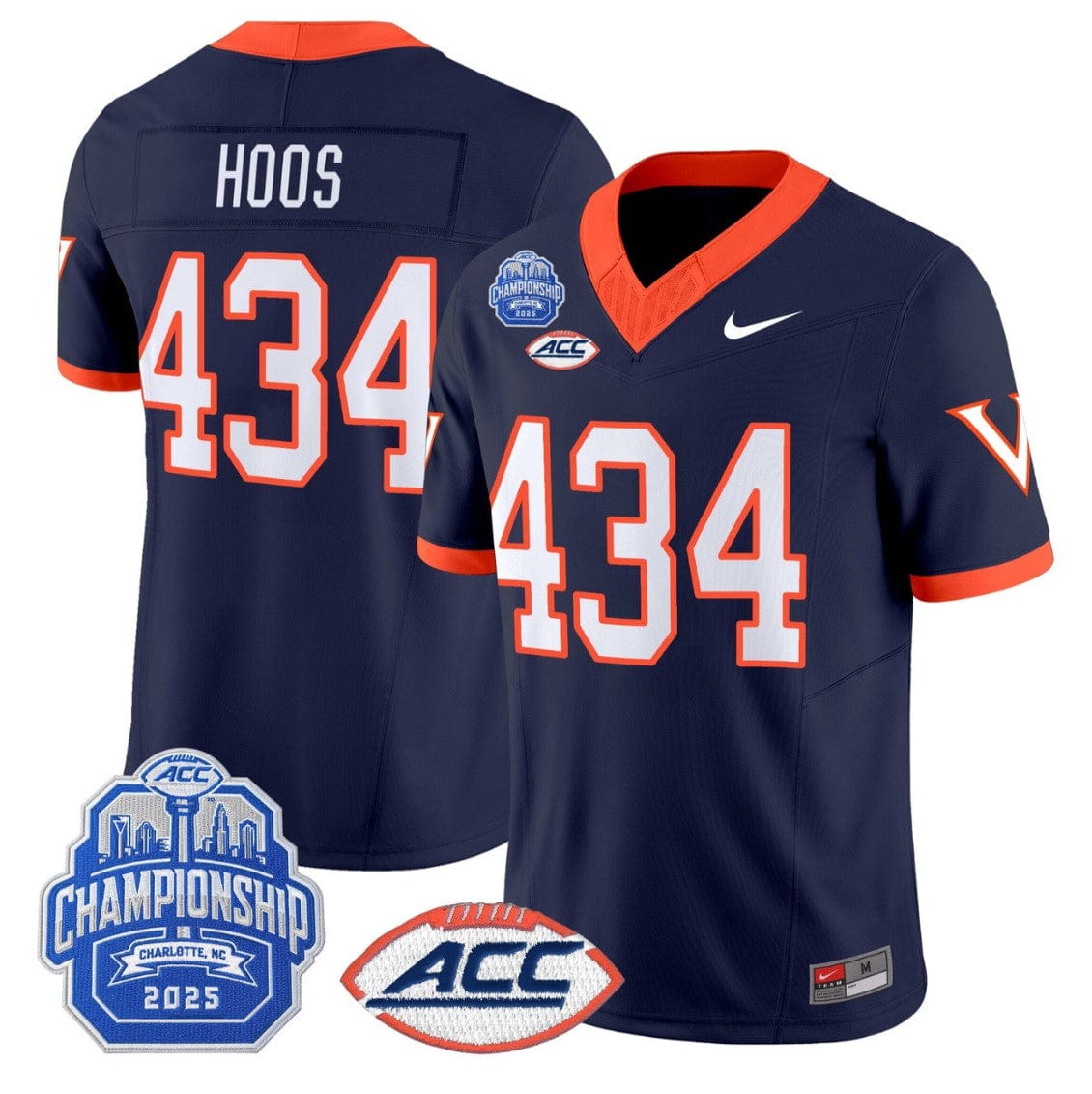 Hoos Jersey #434 Virginia 1995 Throwbacks 2025 ACC Championship - Image 4