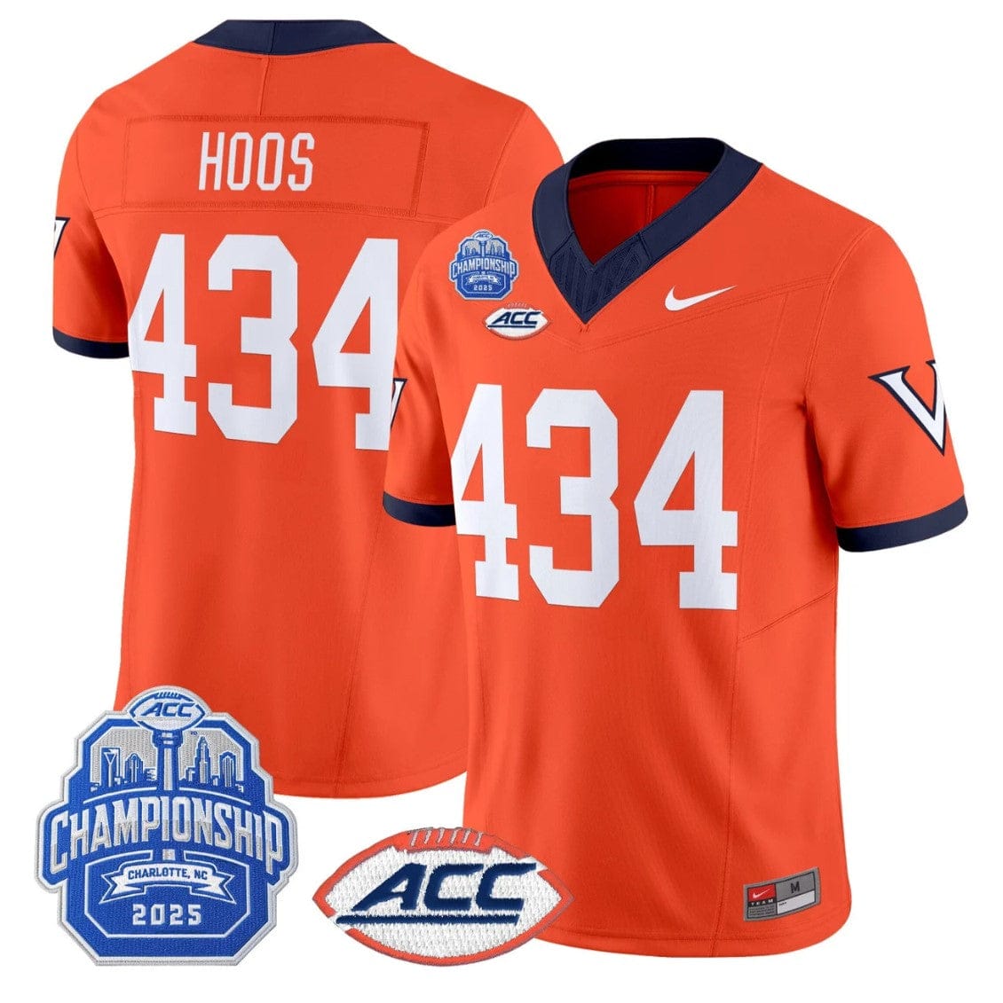 Hoos Jersey #434 Virginia 1995 Throwbacks 2025 ACC Championship - Image 3