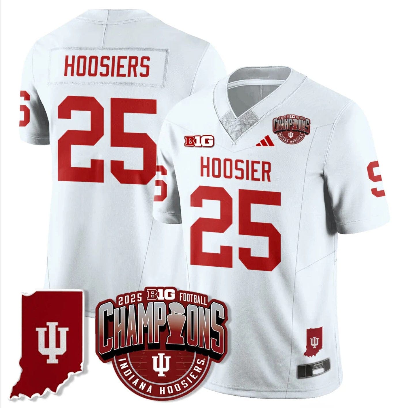 Hoosiers Jersey #25 Indiana Hoosiers Big 10 Champions Limited Stitched - Image 4