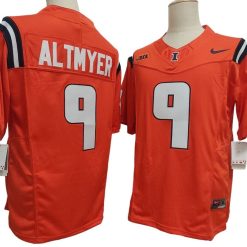 Alternative view of Illinois Fighting Illini #9 Luke Altmyer Vapor F.U.S.E. Limited Jersey