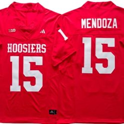 Alternative view of Indiana Hoosiers #15 Fernando Mendoza Vapor F.U.S.E. Limited Jersey Stitched