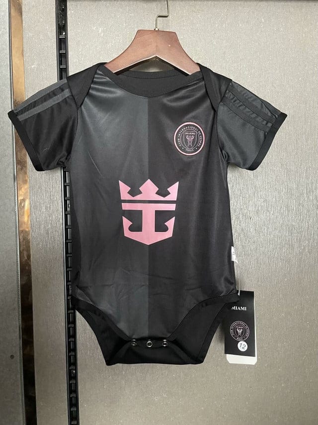 Inter Miami CF 2025-26 Sleek Infant Style Soccer Baby Bodysuit – Black