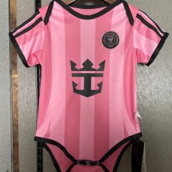 Inter Miami CF 2025-26 Vibrant Fan Fashion Soccer Baby Bodysuit – Vibrant Fan Fashion – Pink