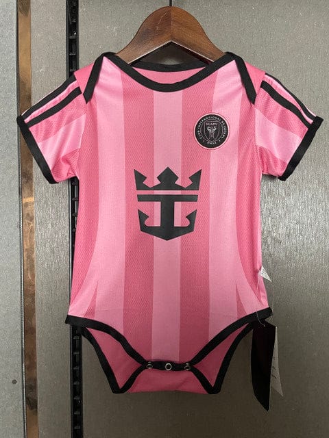 Inter Miami CF 2025-26 Vibrant Fan Fashion Soccer Baby Bodysuit – Vibrant Fan Fashion – Pink