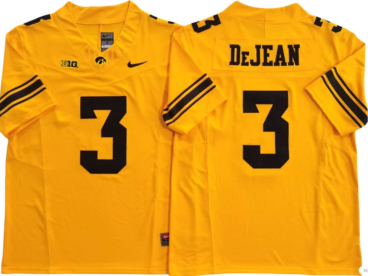Iowa Hawkeyes #3 Cooper DeJean Vapor F.U.S.E. Limited Jersey Stitched - Image 3