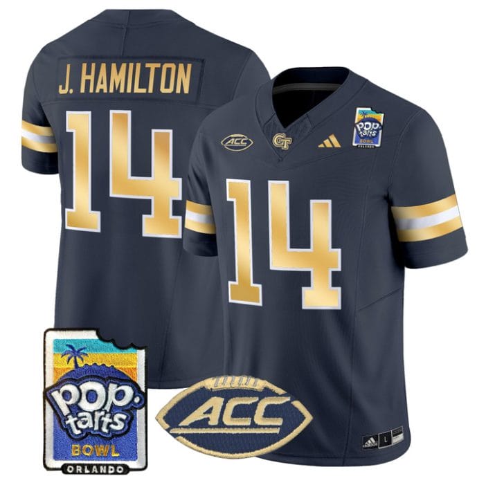 Joe Hamilton Jersey #14 Georgia Tech Jackets Pop-Tarts Bowl Stitched - Image 4
