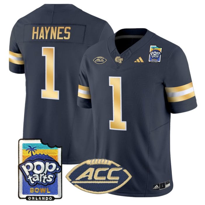 Jamal Haynes Jersey #1 Georgia Tech Jackets Pop-Tarts Bowl Stitched - Image 4