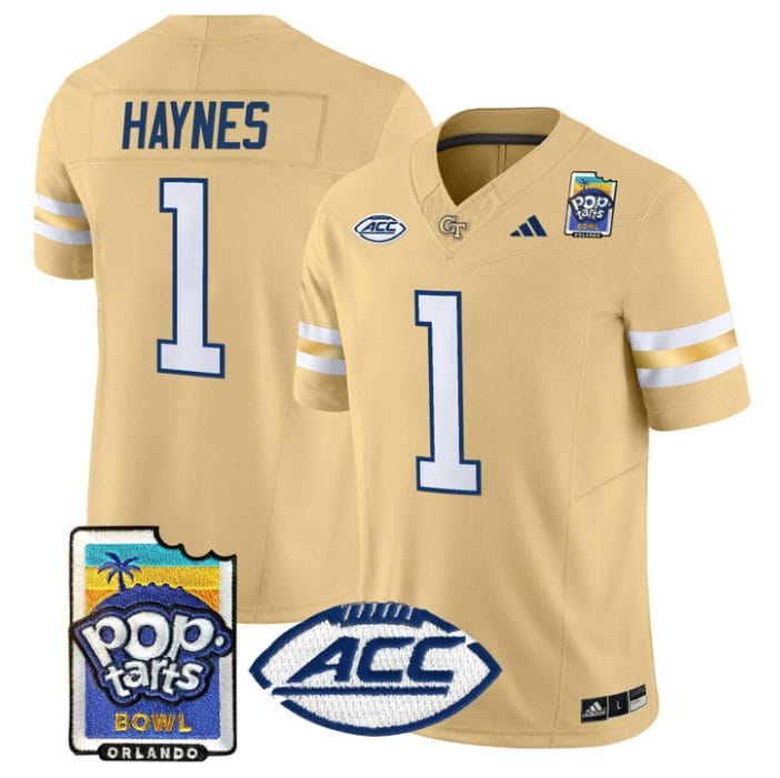 Alternative view of Jamal Haynes Jersey #1 Georgia Tech Jackets Pop-Tarts Bowl Stitched