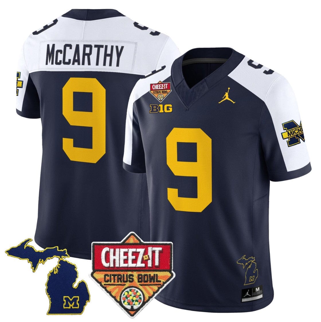 J.J. McCarthy Jersey #9 Michigan Wolverines 2025 Cheez-It Citrus Bowl - Image 3