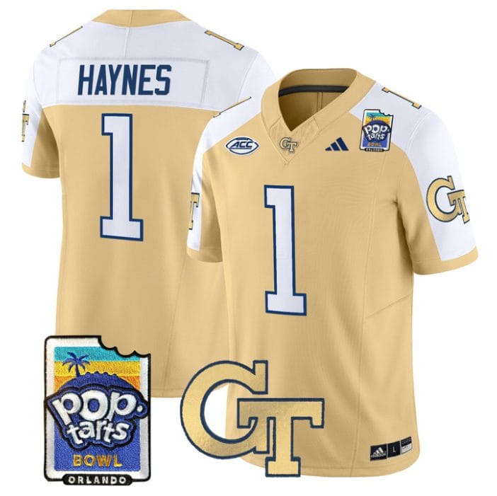 Jamal Haynes Jersey #1 Georgia Tech Jackets Pop-Tarts Bowl Stitched