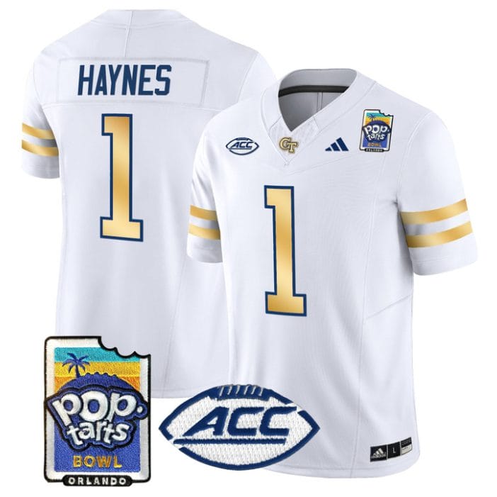 Jamal Haynes Jersey #1 Georgia Tech Jackets Pop-Tarts Bowl Stitched - Image 5