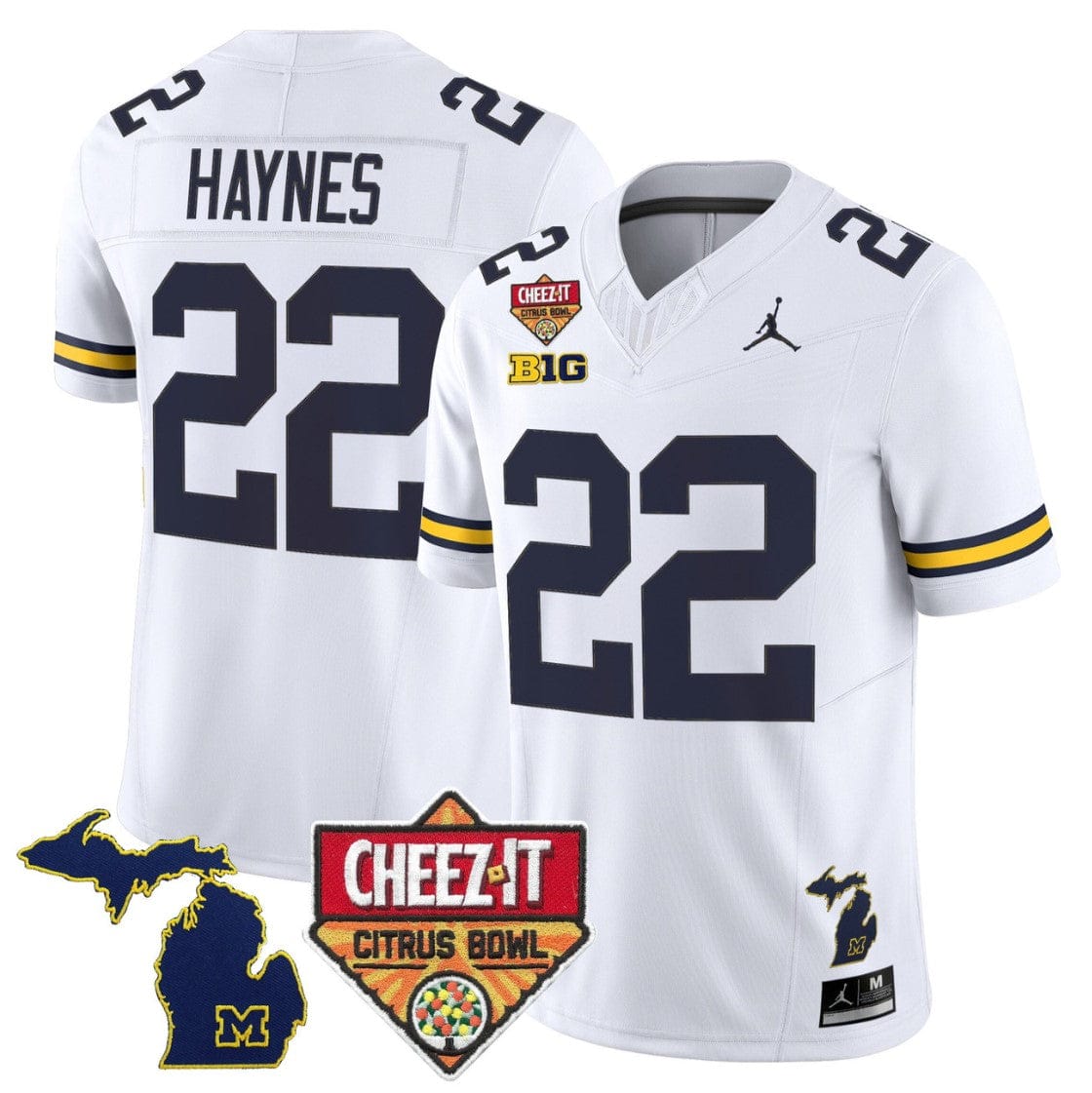 Justice Haynes Jersey #22 Michigan Wolverines 2025 Cheez-It Citrus Bowl - Image 5