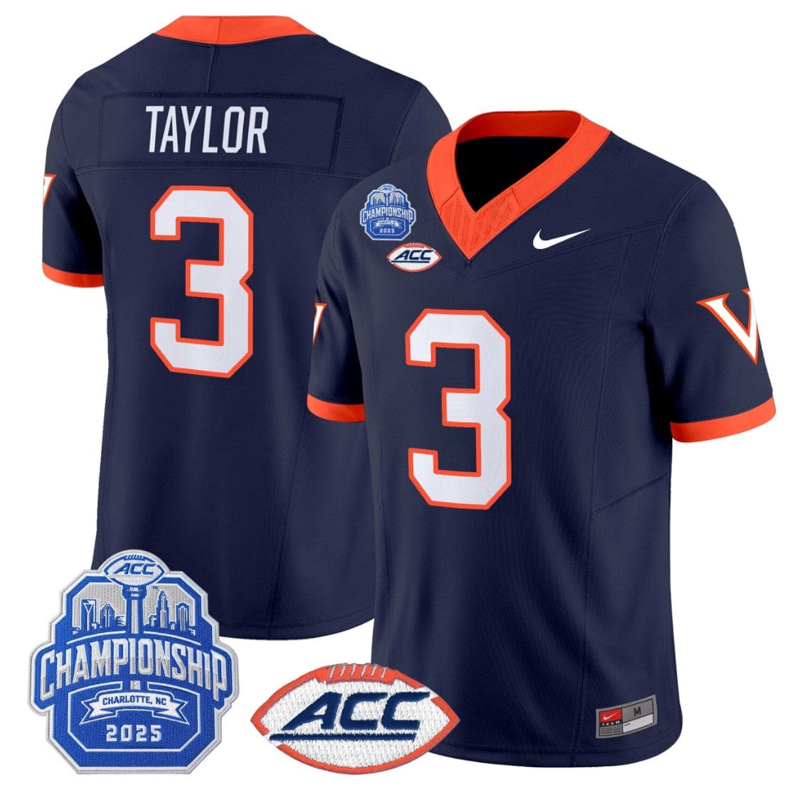 J'Mari Taylor Jersey #3 Virginia 1995 Throwbacks 2025 ACC Championship - Image 4