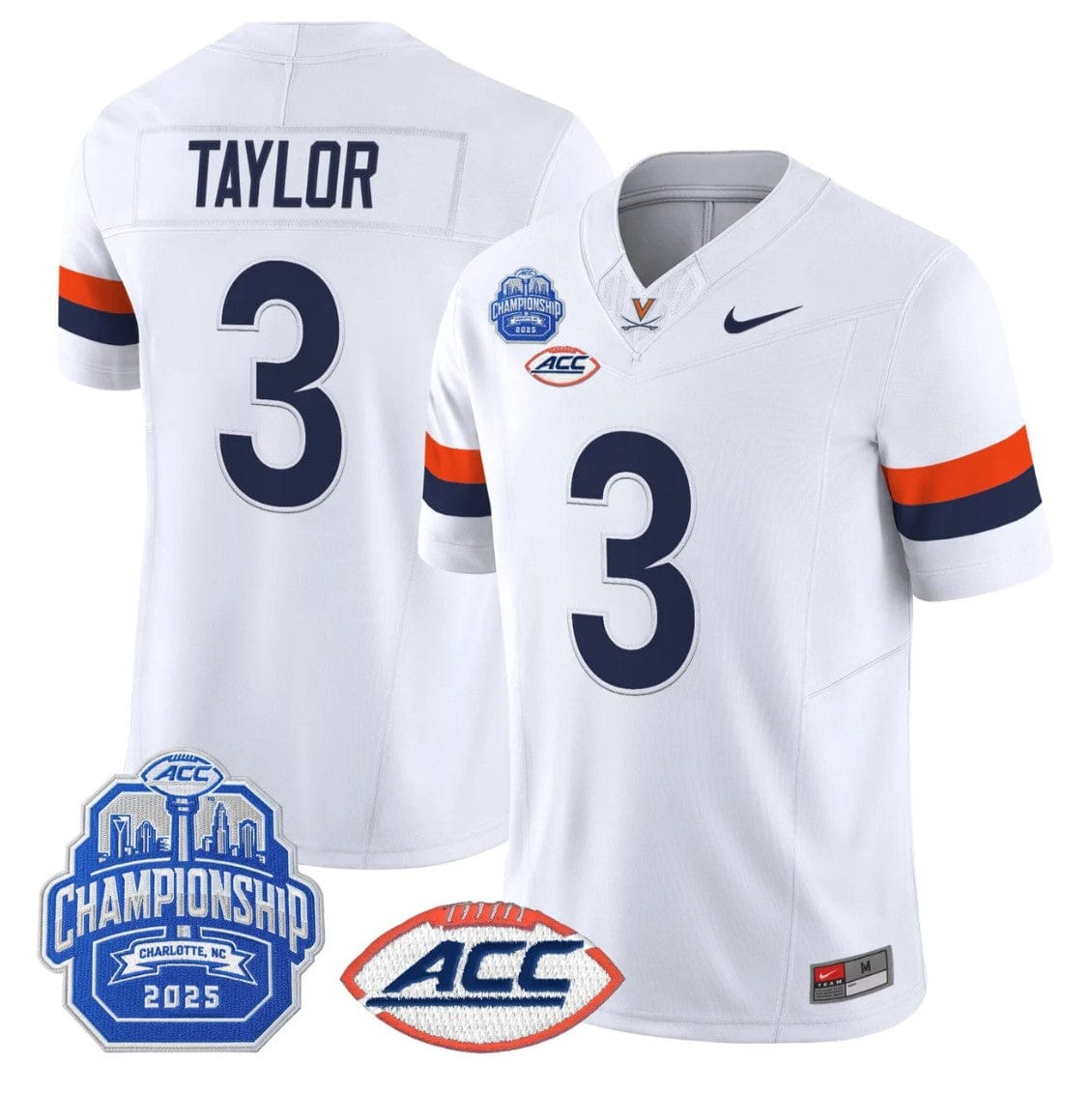 Alternative view of J'Mari Taylor Jersey #3 Virginia Cavaliers 2025 ACC Championship Stitched
