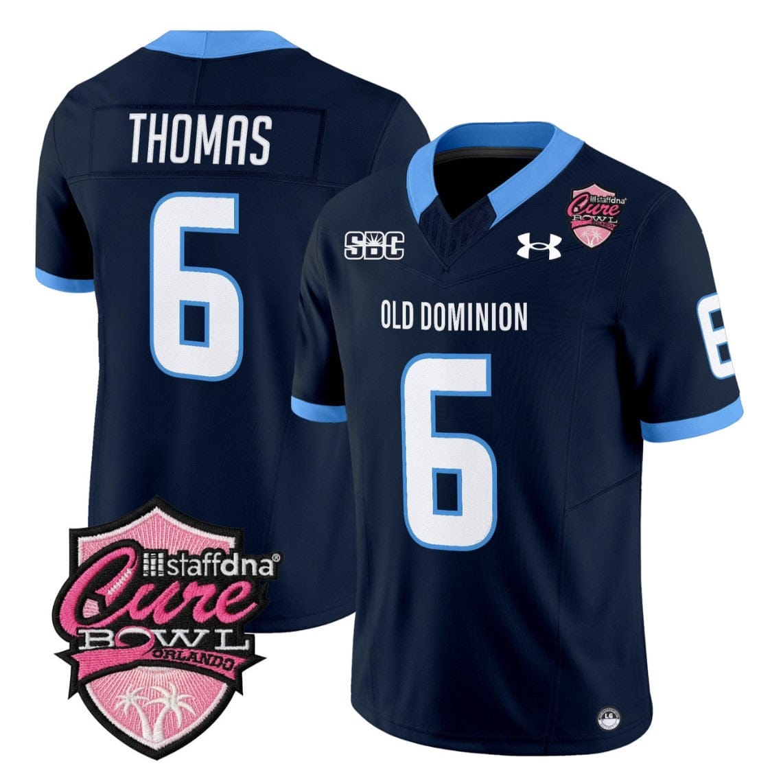 Ja'Cory Thomas Jersey #6 Old Dominion Monarchs 2025 Cure Bowl Stitched - Image 3