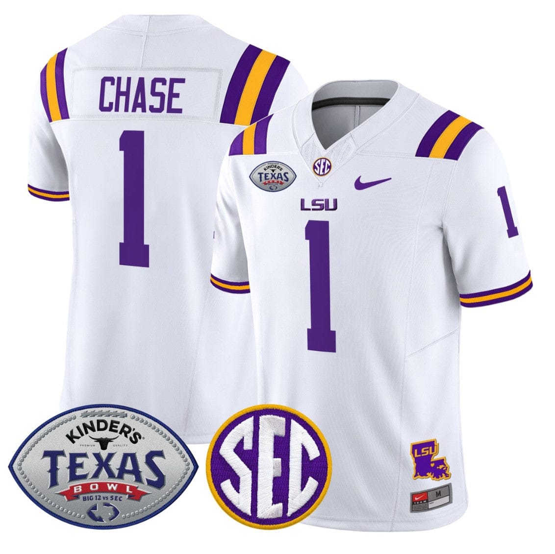 Ja'Marr Chase Jersey #1 LSU Tigers 2025 Texas Bowl Limited Stitched - Image 5