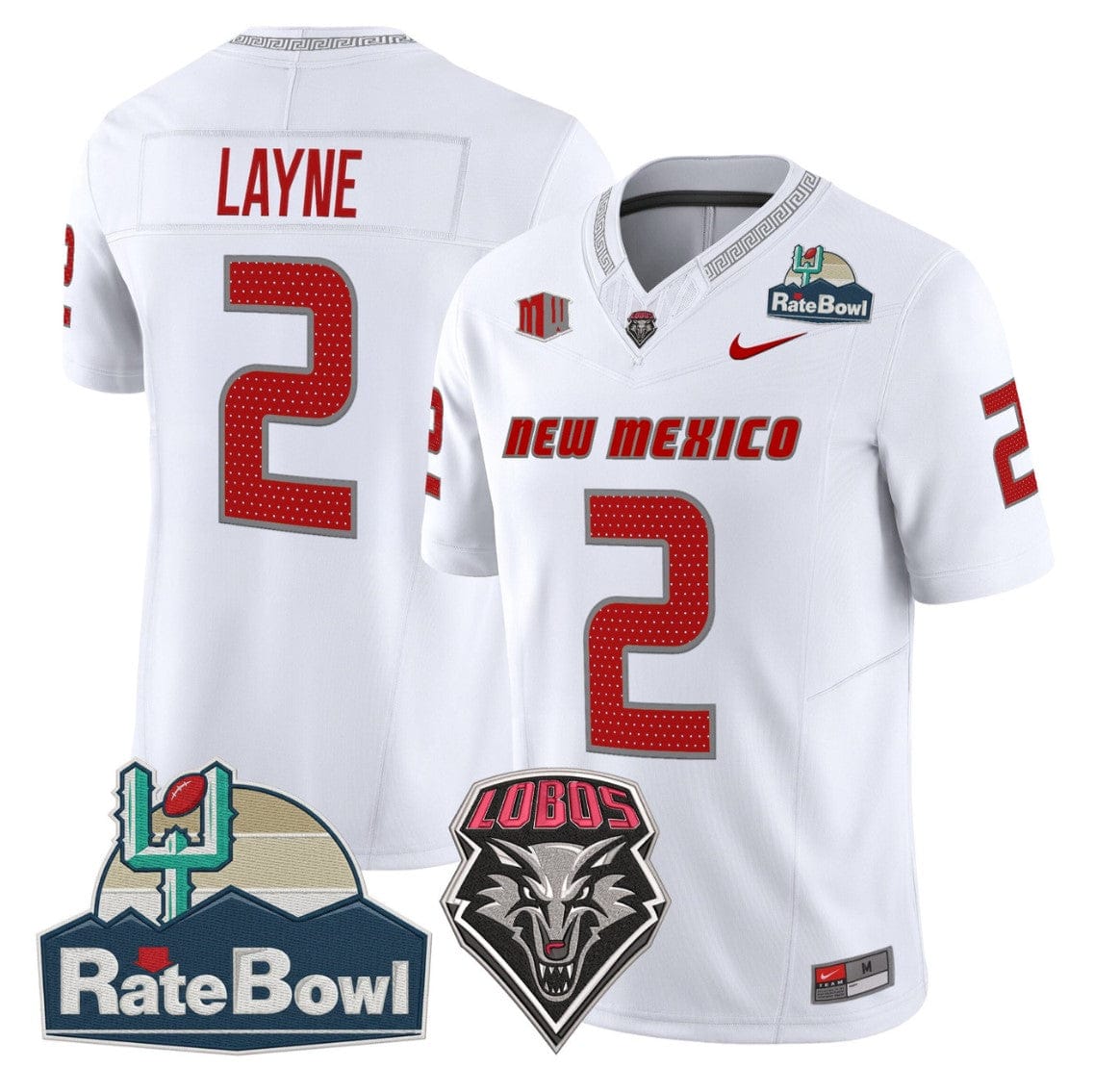 Jack Layne Jersey #2 New Mexico Lobos 2025 Rate Bowl Stitched - Image 5