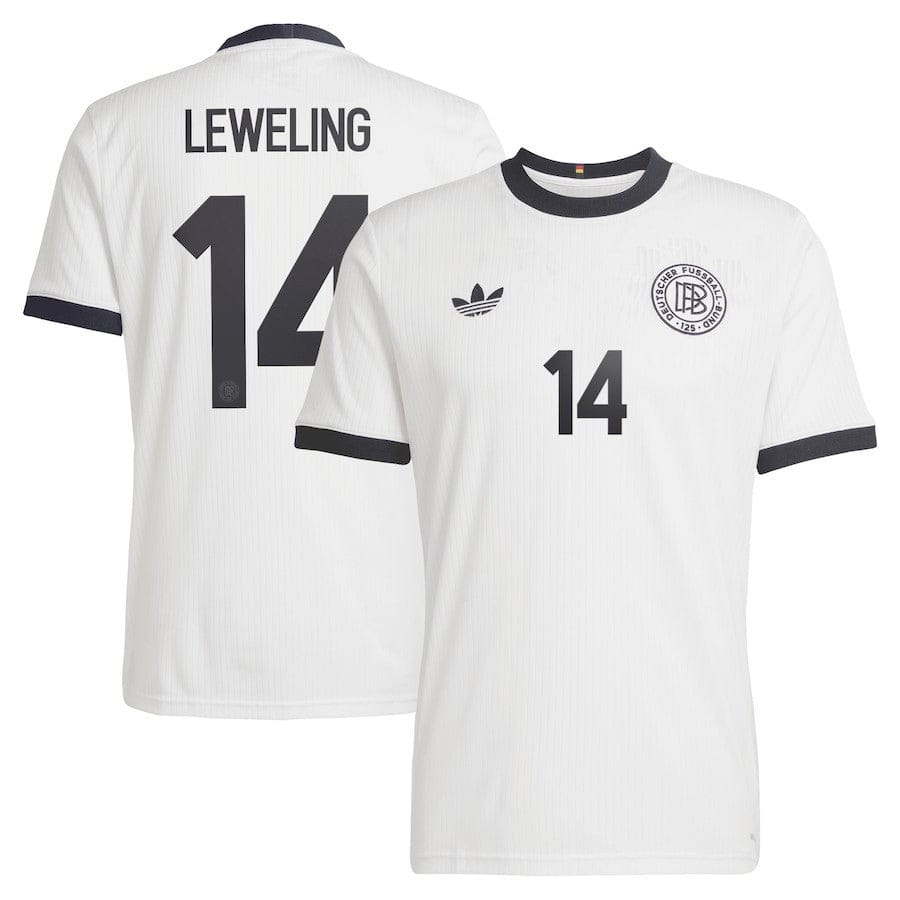 Jamie Leweling 14 Germany National Team 125th Anniversary Men Jersey – White