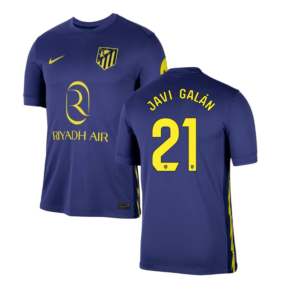 Javi Galán 21 Atlético de Madrid 2025-26 Away Match Jersey – Navy