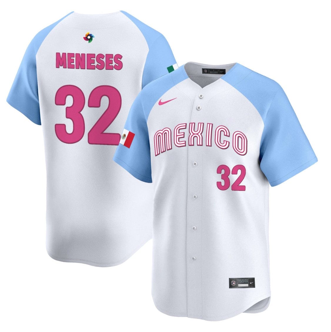 Joey Meneses Jersey #32 Projected Team Mexico World Baseball Classic 2023 Style 2026 Roster
