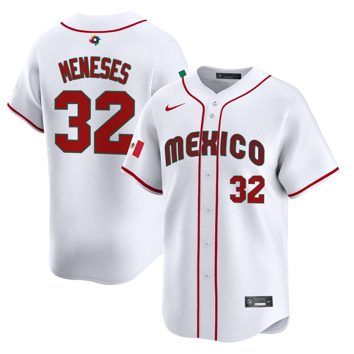 Joey Meneses Jersey #32 Projected Team Mexico World Baseball Classic 2023 Style 2026 Roster - Image 5