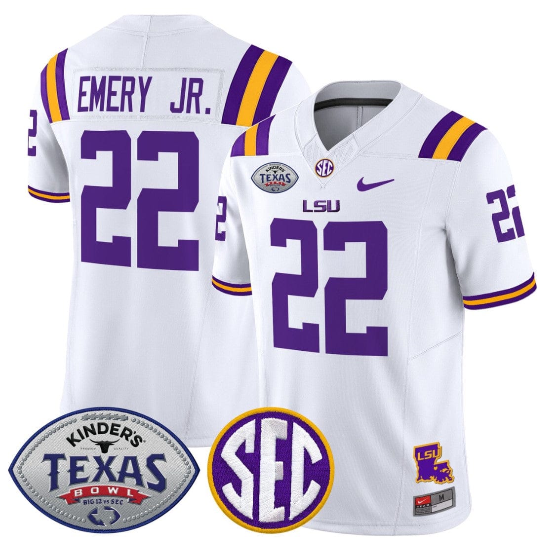 John Emery Jr Jersey #22 LSU Tigers 2025 Texas Bowl Limited Stitched - Image 5