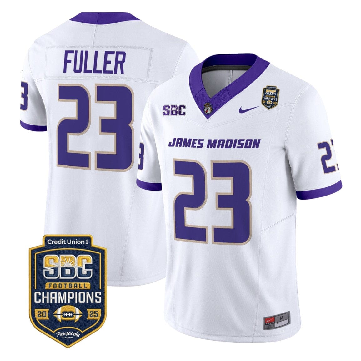 Jordan Fuller Jersey #23 James Madison Dukes 2025 SBC Champions Stitched - Image 5