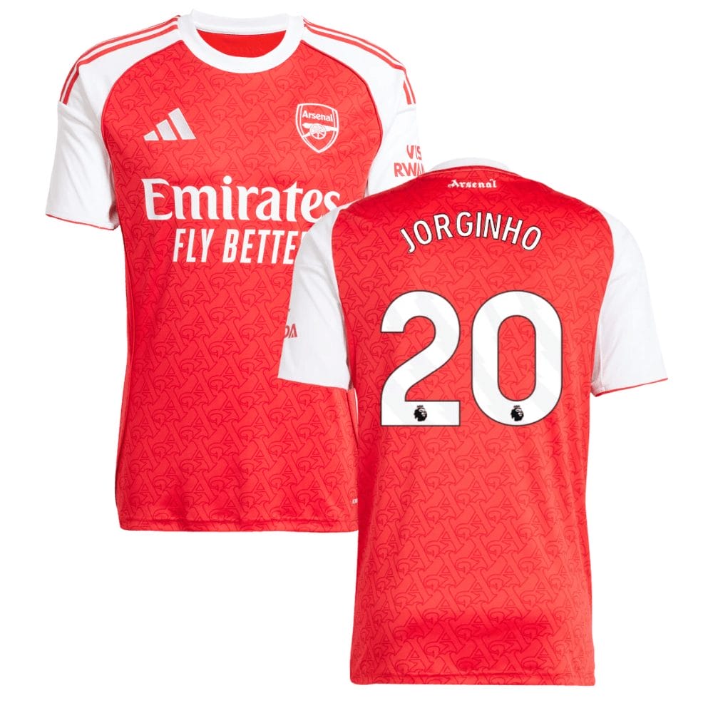 Jorginho #20 Arsenal 2025-26 Home Jersey – Red