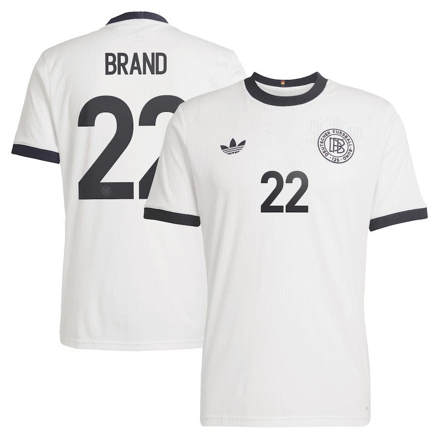 Jule Brand 22 Germany National Team 125th Anniversary Men Jersey – White