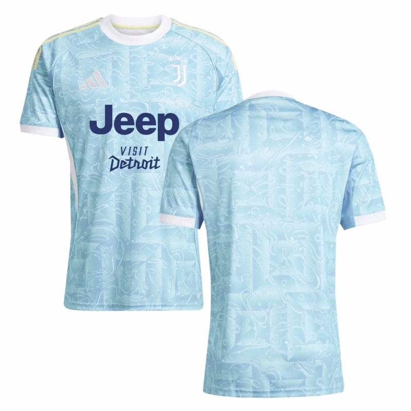 Juventus 2025-26 Away Match Jersey – Light Blue