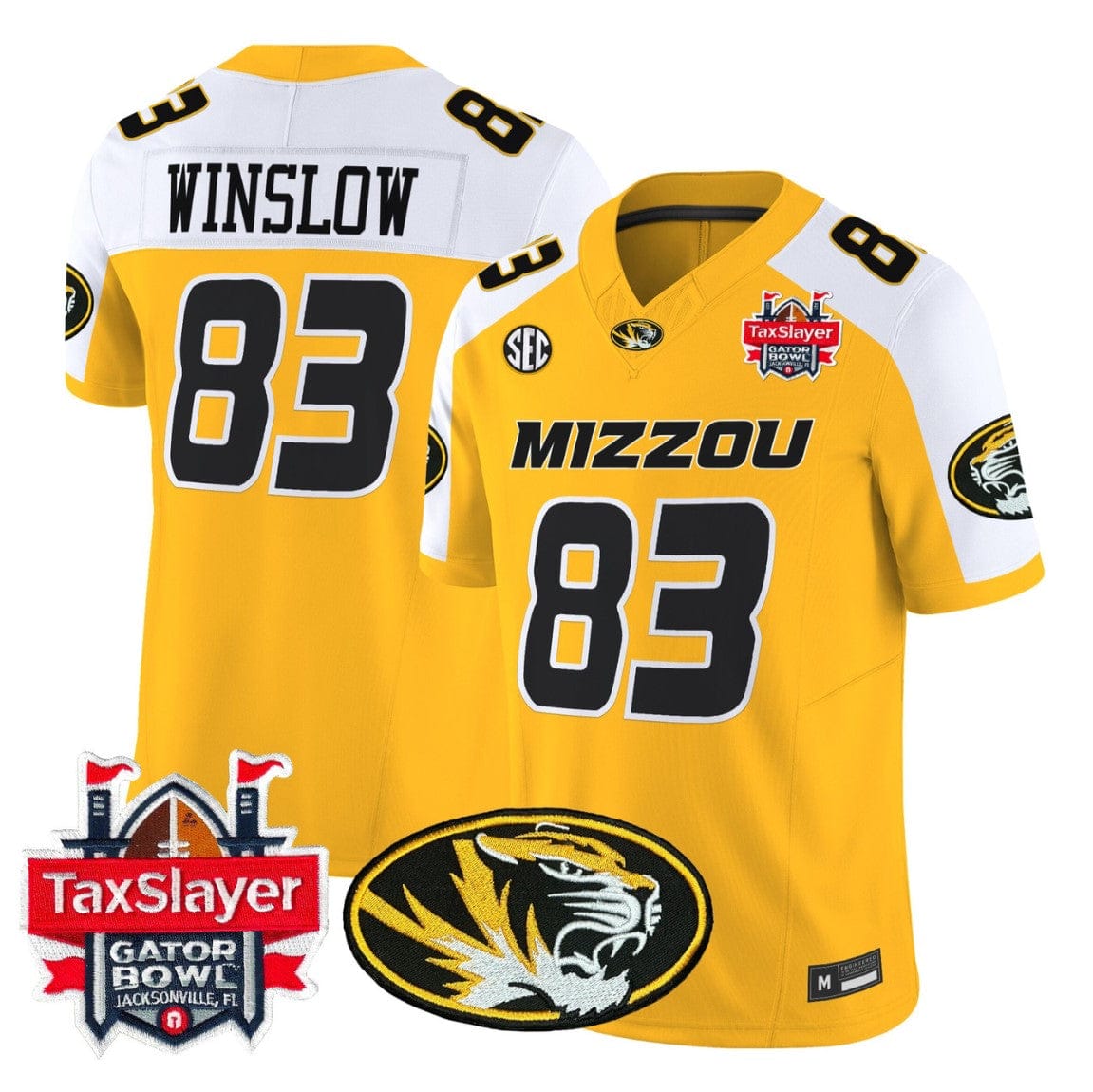 Kellen Winslow Jersey #83 Missouri Tigers 2025 Gator Bowl Vapor Stitched - Image 3