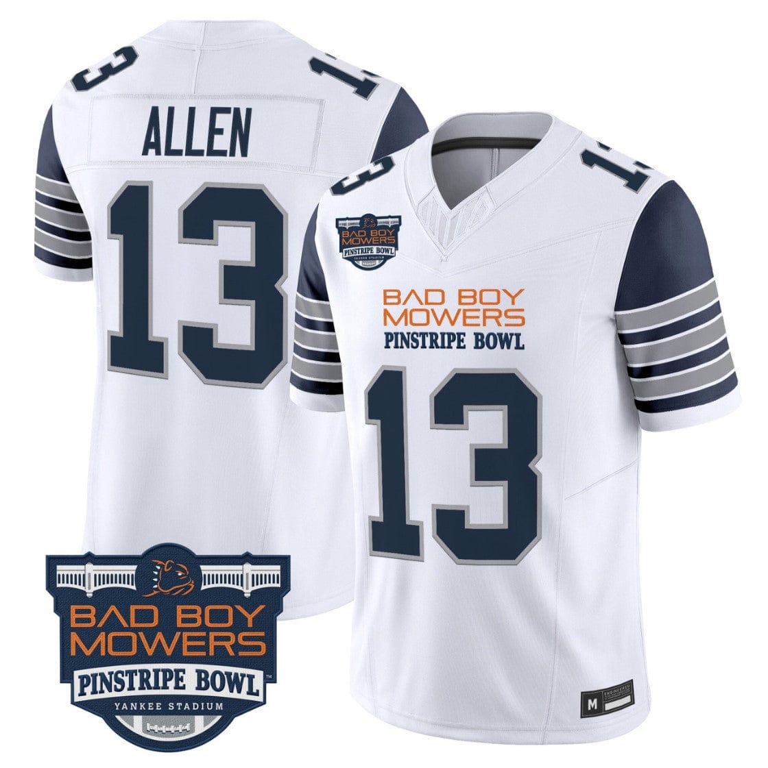 Alternative view of Kaytron Allen Jersey #13 Penn State 2025 Pinstripe Bowl Vapor Stitched