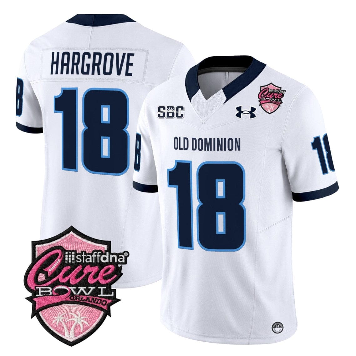 Ke'Travion Hargrove Jersey #18 Old Dominion Monarchs 2025 Cure Bowl Stitched - Image 4