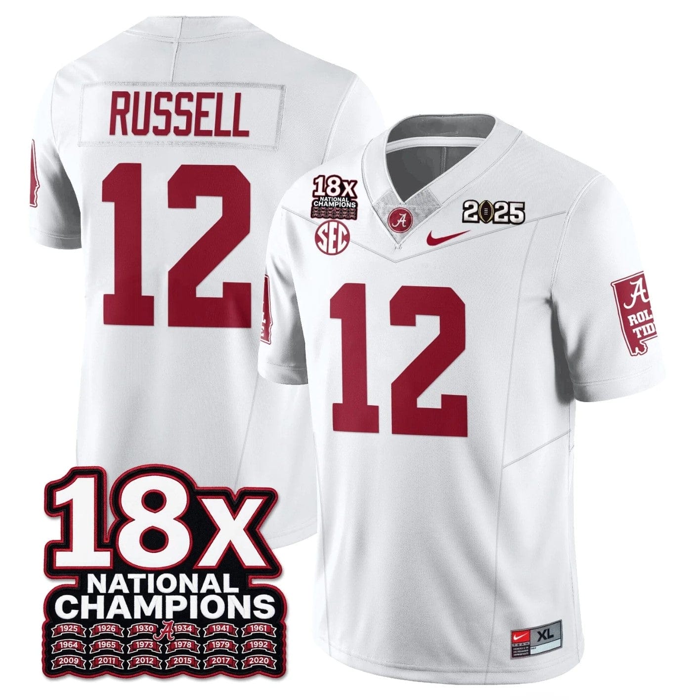 Keelon Russell Jersey #12 Alabama Crimson 18x-Time National Champions - Image 5