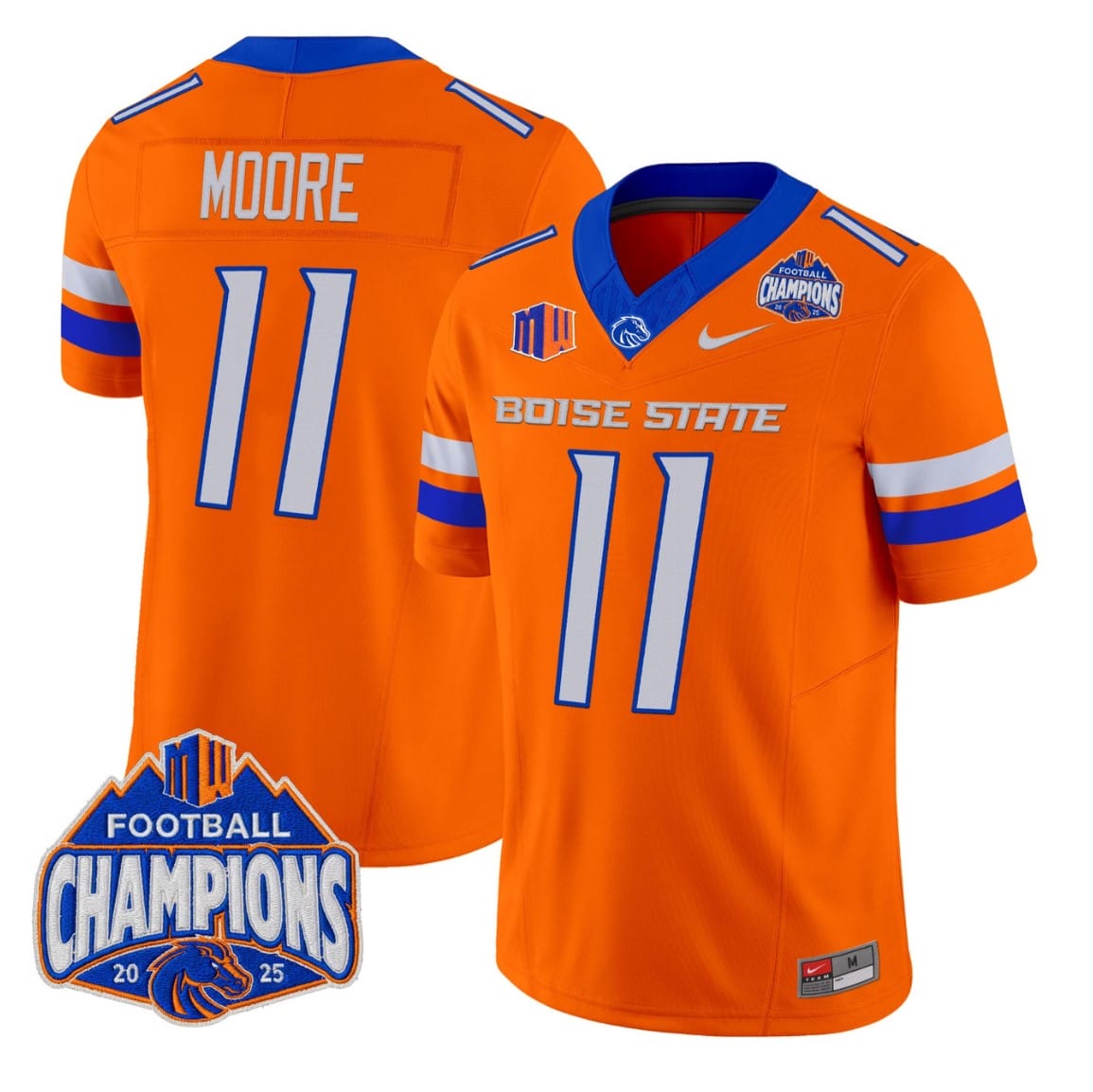 Kellen Moore Jersey #11 Boise State Broncos 2025 Mountain West Champions - Image 3