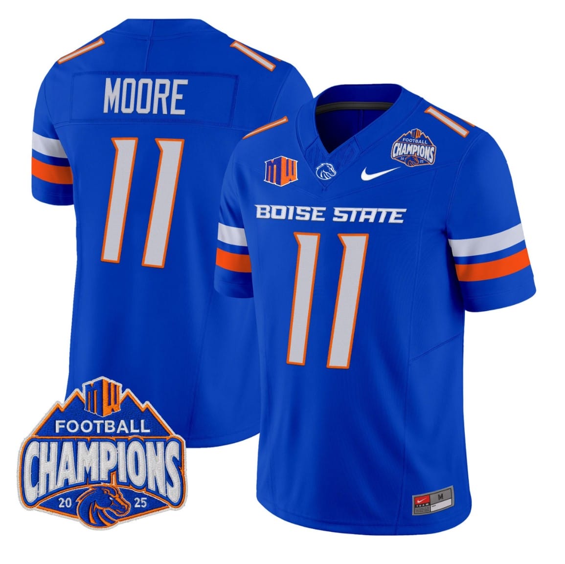 Kellen Moore Jersey #11 Boise State Broncos 2025 Mountain West Champions - Image 4