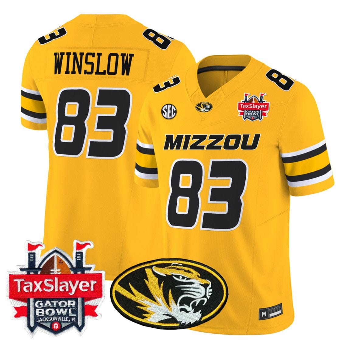 Kellen Winslow Jersey #83 Missouri Tigers 2025 Gator Bowl Vapor Stitched - Image 4