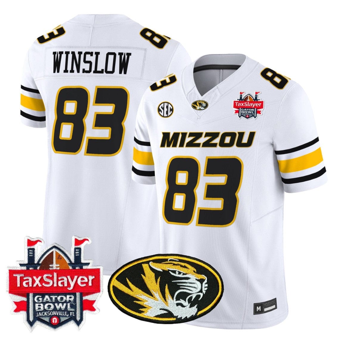Kellen Winslow Jersey #83 Missouri Tigers 2025 Gator Bowl Vapor Stitched - Image 5