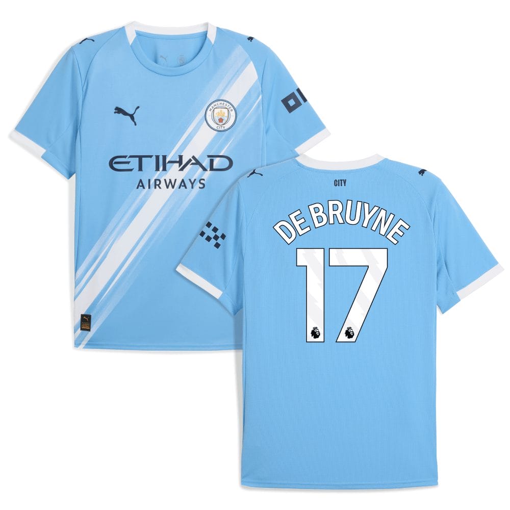 Kevin De Bruyne 17 Manchester City 2025-26 Home Men Jersey – Sky Blue