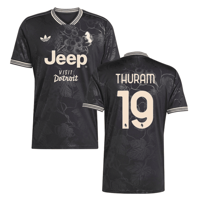 Khéphren Thuram 19 Juventus 2025-26 Third Match Jersey – Black