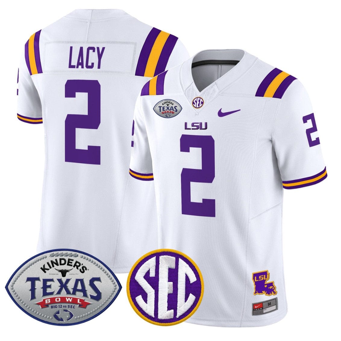 Kyren Lacy Jersey #2 LSU Tigers 2025 Texas Bowl Vapor Limited Stitched - Image 5